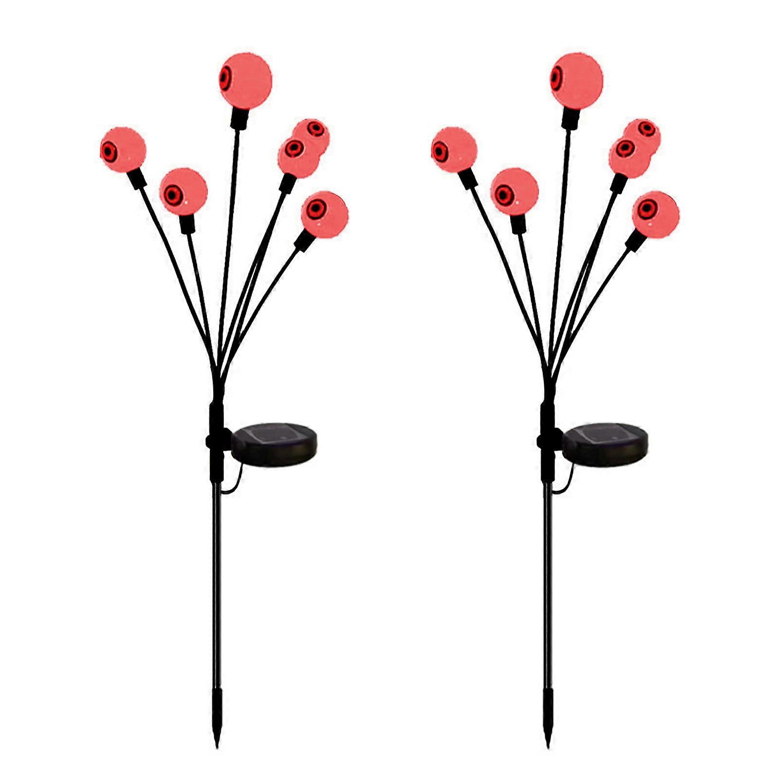 2חבילות 12 led גלגל עין ירוק מתנודד אורות גחליליות, אורות נתיב ליל כל הקדושים עמיד למים, 100% חדש