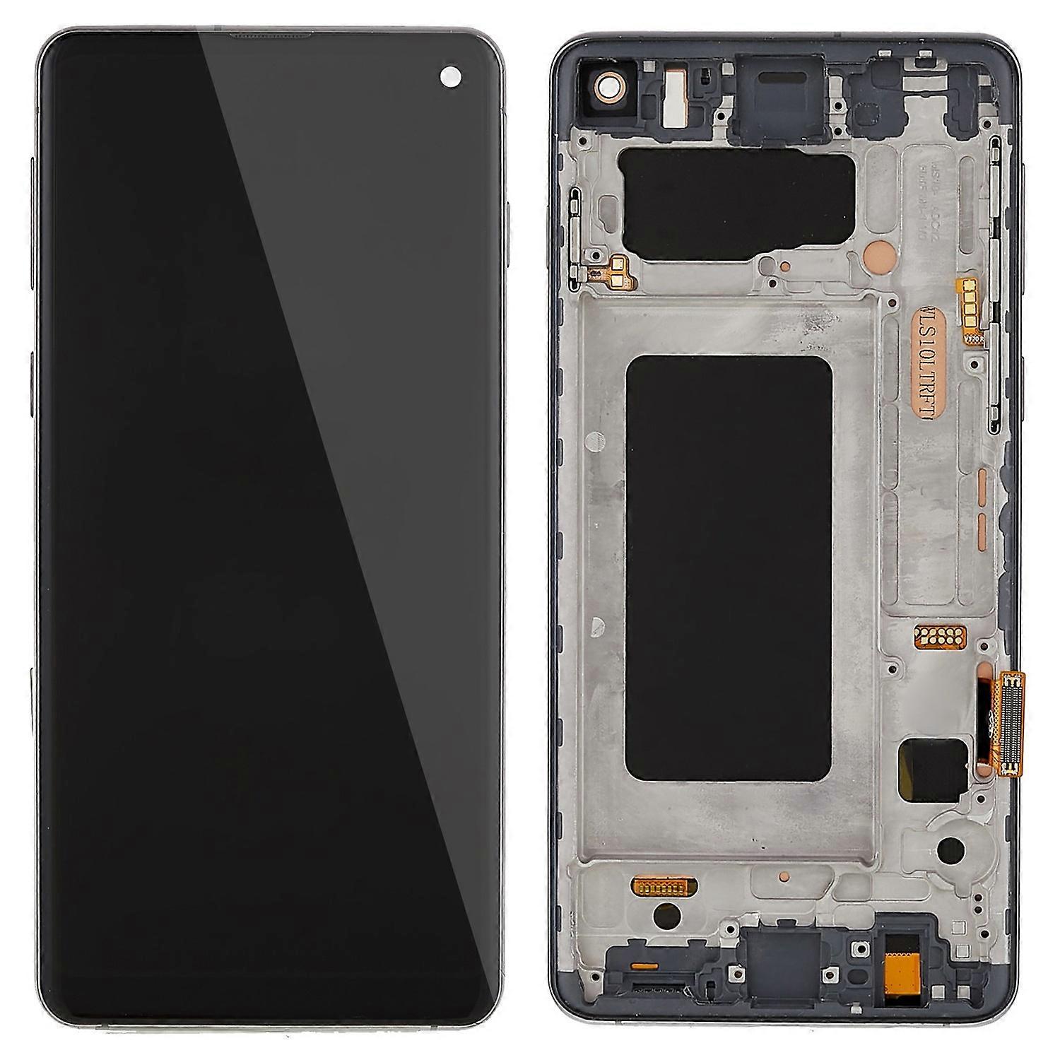 per samsung galaxy s10 g973 grado c schermo lcd e digitalizzatore gruppo + telaio Multicolor Style A