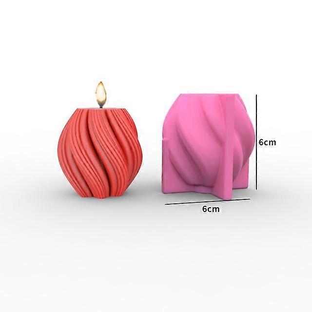 Large Rotary Cone Candle Mold DIY Christmas Tree Geometric Striped Soap Aromatherapy Resin Plaster Making Mould Home Decor Gift Seasonal & Holiday Dec