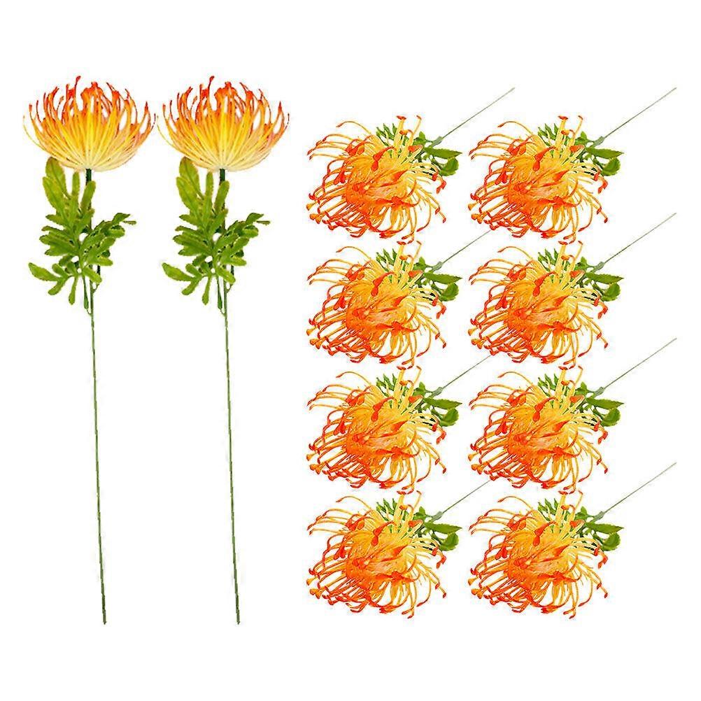10Pcs Artificial Flower Real Touch Lycoris Radiata Fake Flower Pick for Table Centerpieces