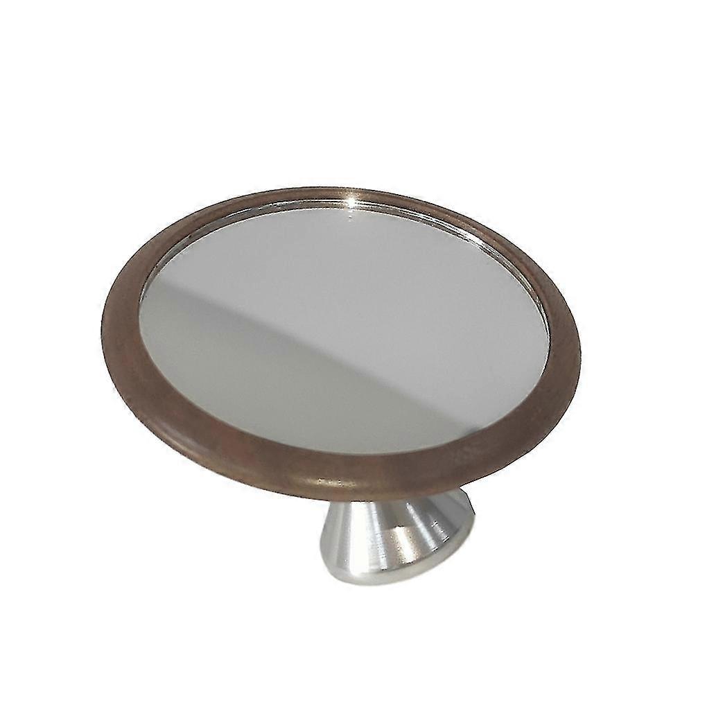 Unbrand 1/2/3 Adjustable For Espresso Shot Mirror Wooden Base 7cm Walnut Silver Walnut 2PCS