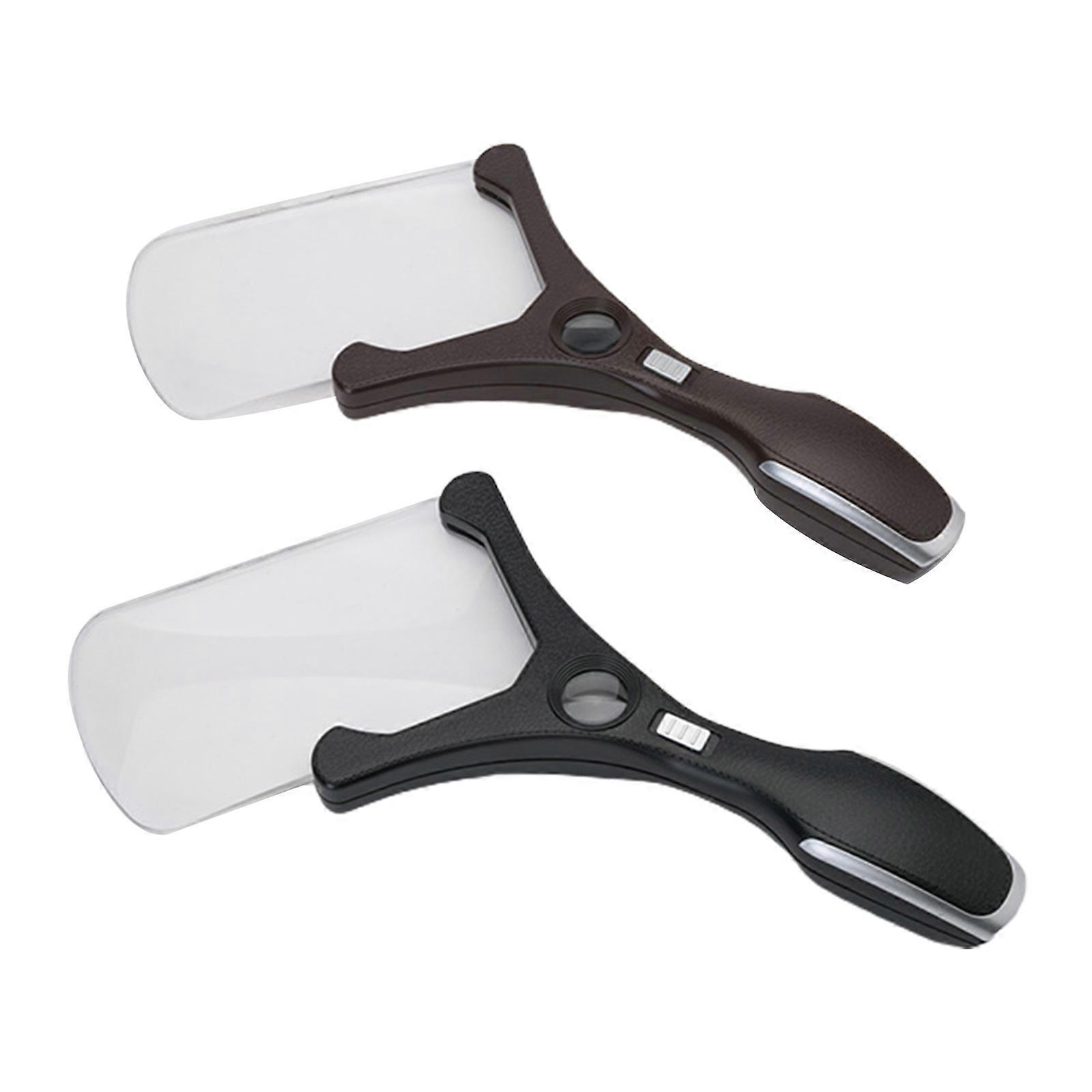 Multifunction High Definition Magnifier- Handhold Magnifier- 4 LED Light Gift