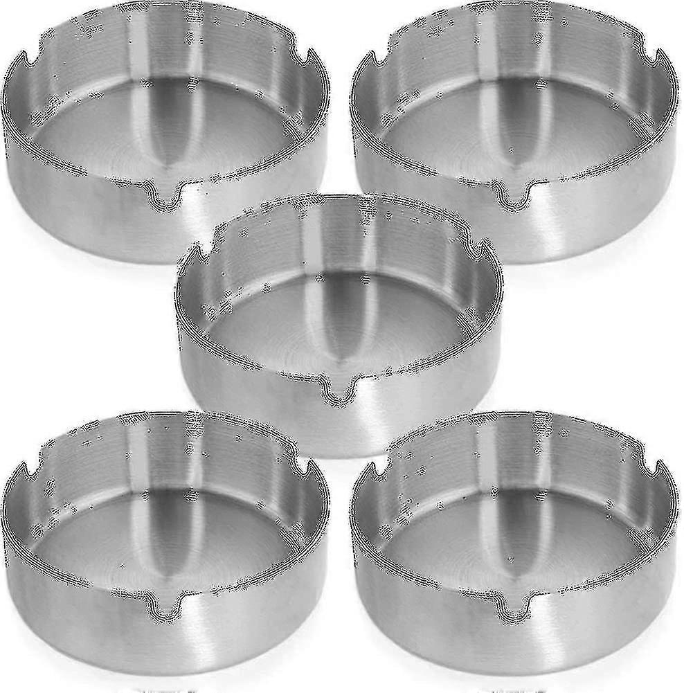 Posacenere, Posacenere da esterno, Portacenere, 5 Pz Posacenere in Acciaio Inox, Esterno