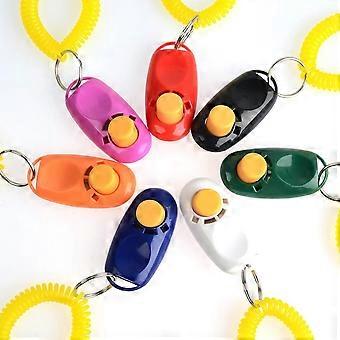 7-Pack Universele Dieren Hondentraining Clickers met polsbandjes, diverse kleuren van hondentraining en gehoorzaamheid Aid hond Clickers, willekeurige kleuren
