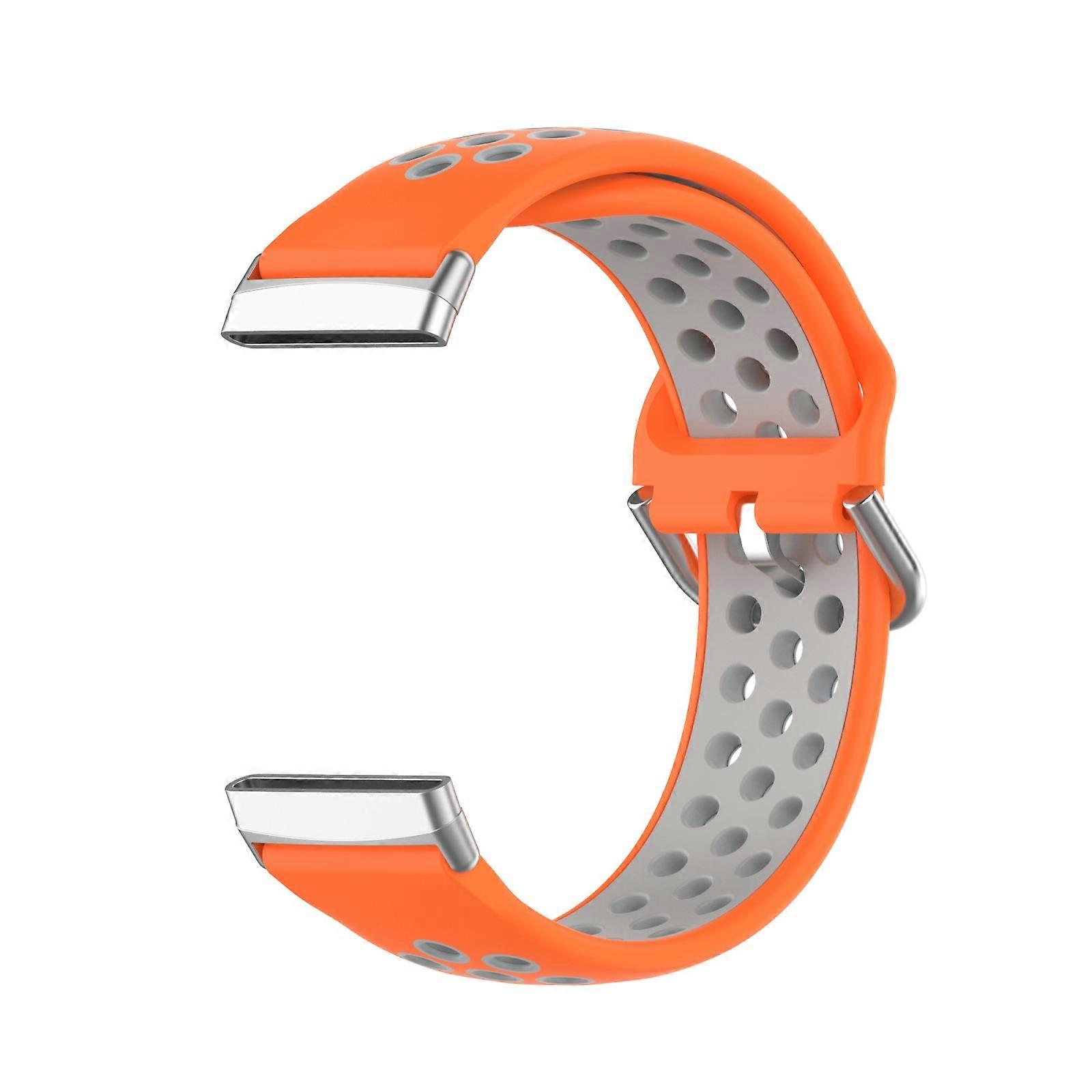 Two-Color Silicone Watch Band For Fitbit Versa 4