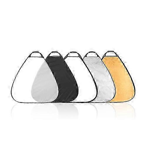 5in1 Portable Reflector 60cm 5 color Triangle photography collapsible diffuser Photo Studio Accessories