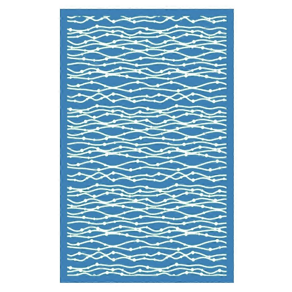 Washable Silkscreen-Print Kit DIY Jewelry-Decor Wave-Lines Silkscreen-Stencils