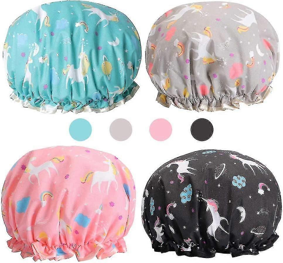 S 4 Pack Acsergery Gift, Double Layer Waterproof Unicorn C