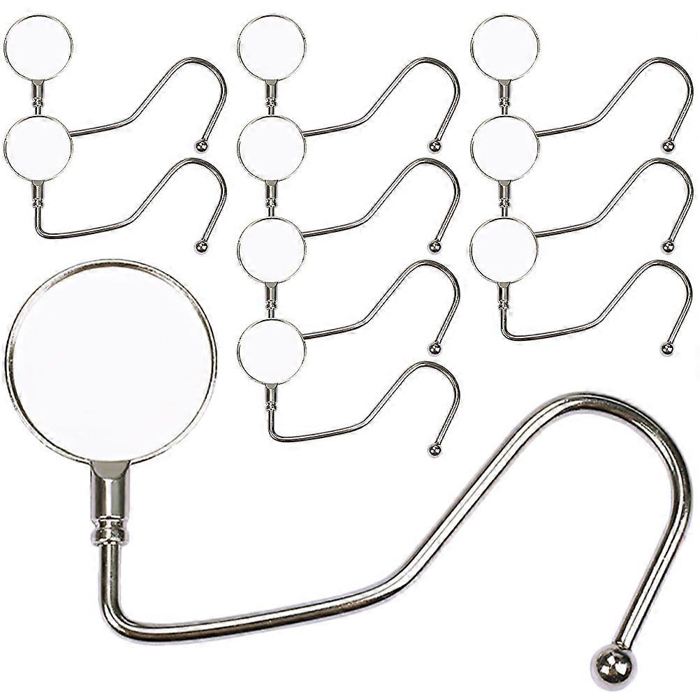 10Pcs Purse Hook Hanger Purse Table Hook Holder Bag Hanger Table Hook for Table Desk