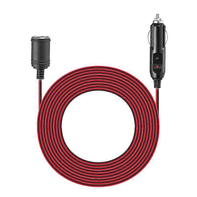 12v 24v 15a Ağır Hizmet Tipi Araba Sigara Çakmağı Soket Erkek Kadın Uzatma Kablosu Güç Kaynağı Kablosu Sigortalı 3.7m
