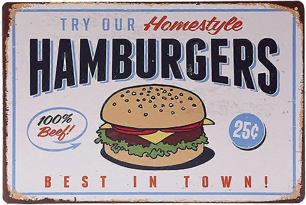 金属鉄の錫看板ビンテージレトロな食品装飾アートバー家の装飾TIN看板7.8X11.8インチ