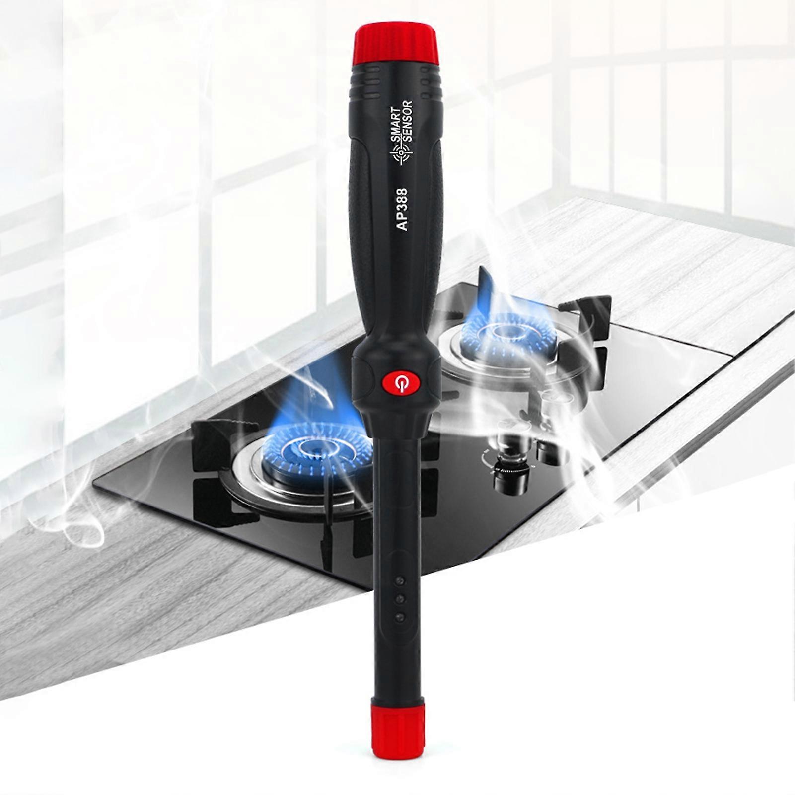 Gas Leak Meter High Precision Sensor Portable Visual Audible Alarm Auto Power-off Sensitive Gas Leak Detector for Home Mengxi