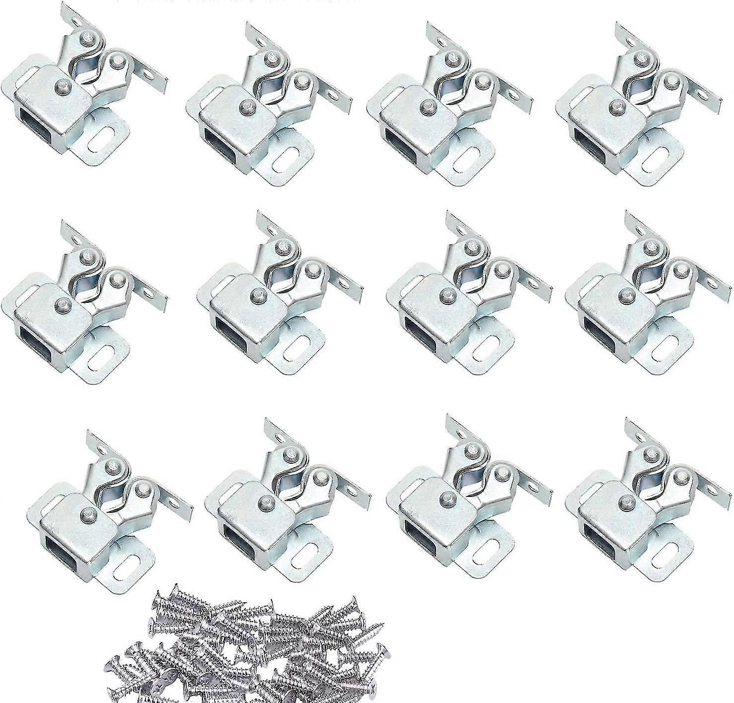 مجموعة من 12 مزالج للأبواب مجلس الوزراء مزدوجة الأسطوانة الزنك مطلي