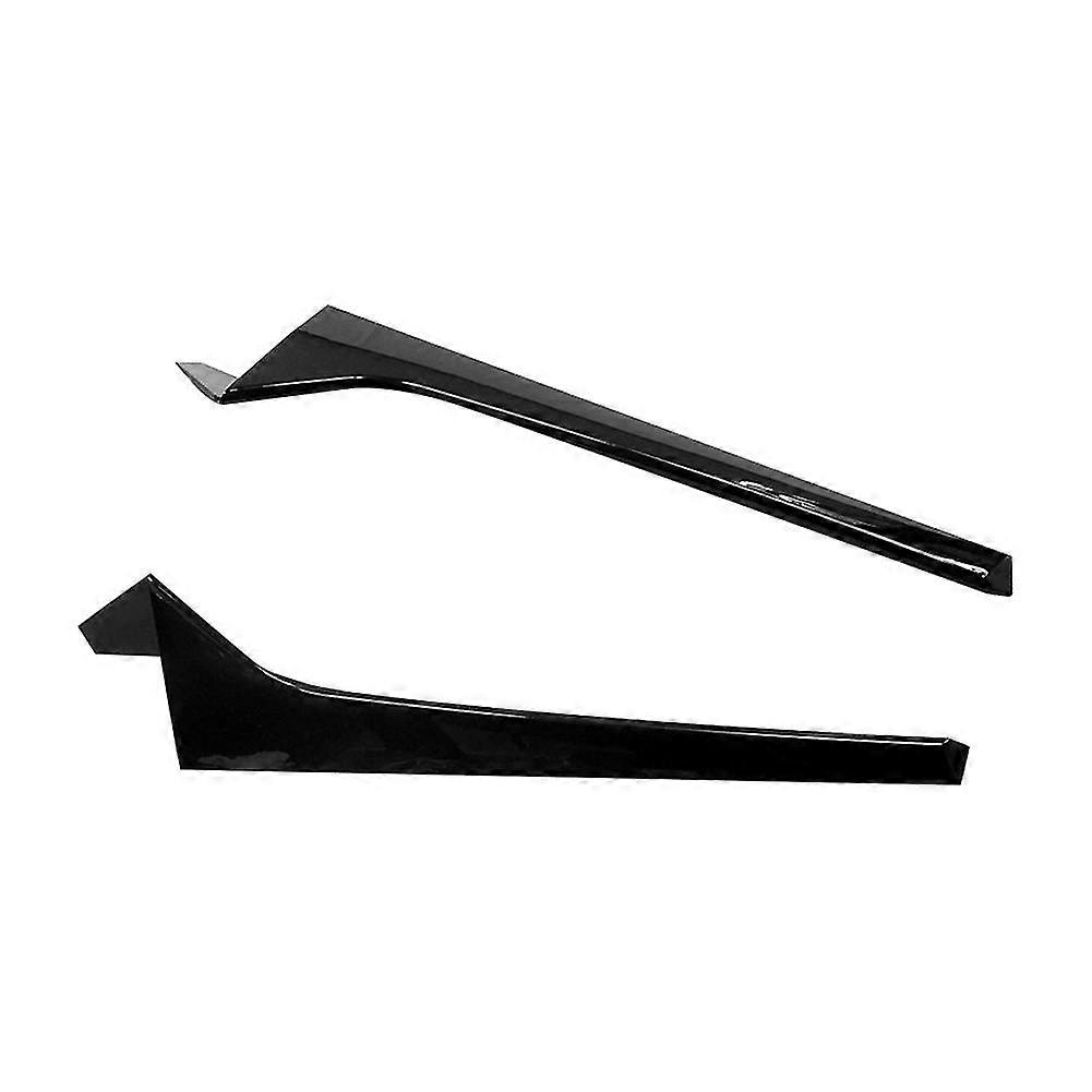 Car Glossy Black Rear Window Side Spoiler Canards Splitter For- R-line 2017-2022 Windshield Trim St