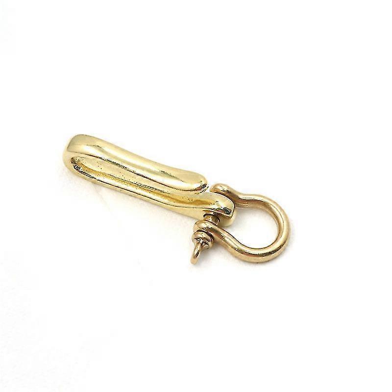 Brass Hook Clasps And Brass Shackles Clasps Hook Car Keychain Keyring Belt Hook Key Buckle Keychain For Men Wallet Chain Accessory(3pcs)