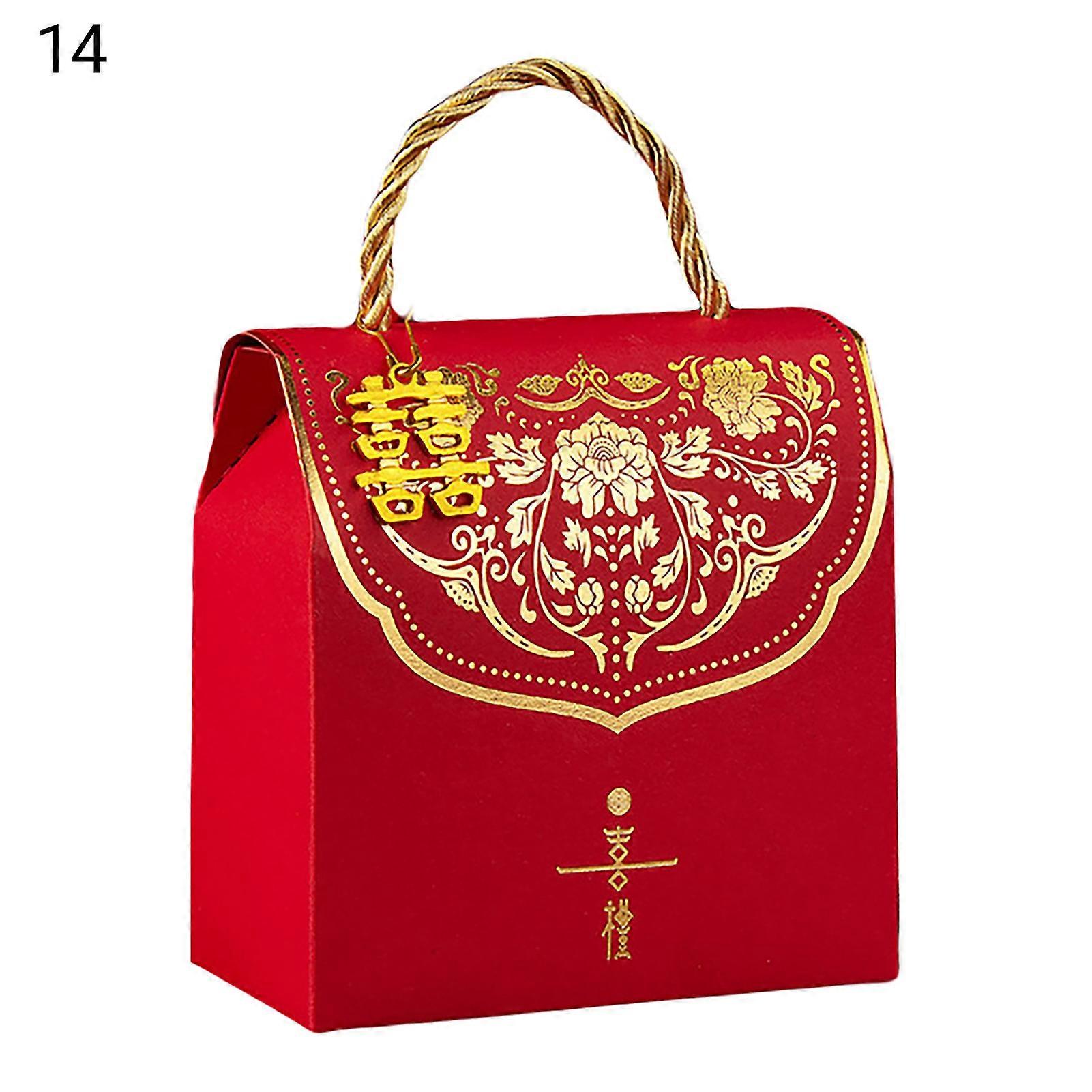 Hand-held Candy Box Clear Printing Paper Add Atmosphere Candy Bag for Anniversary JIKAIX