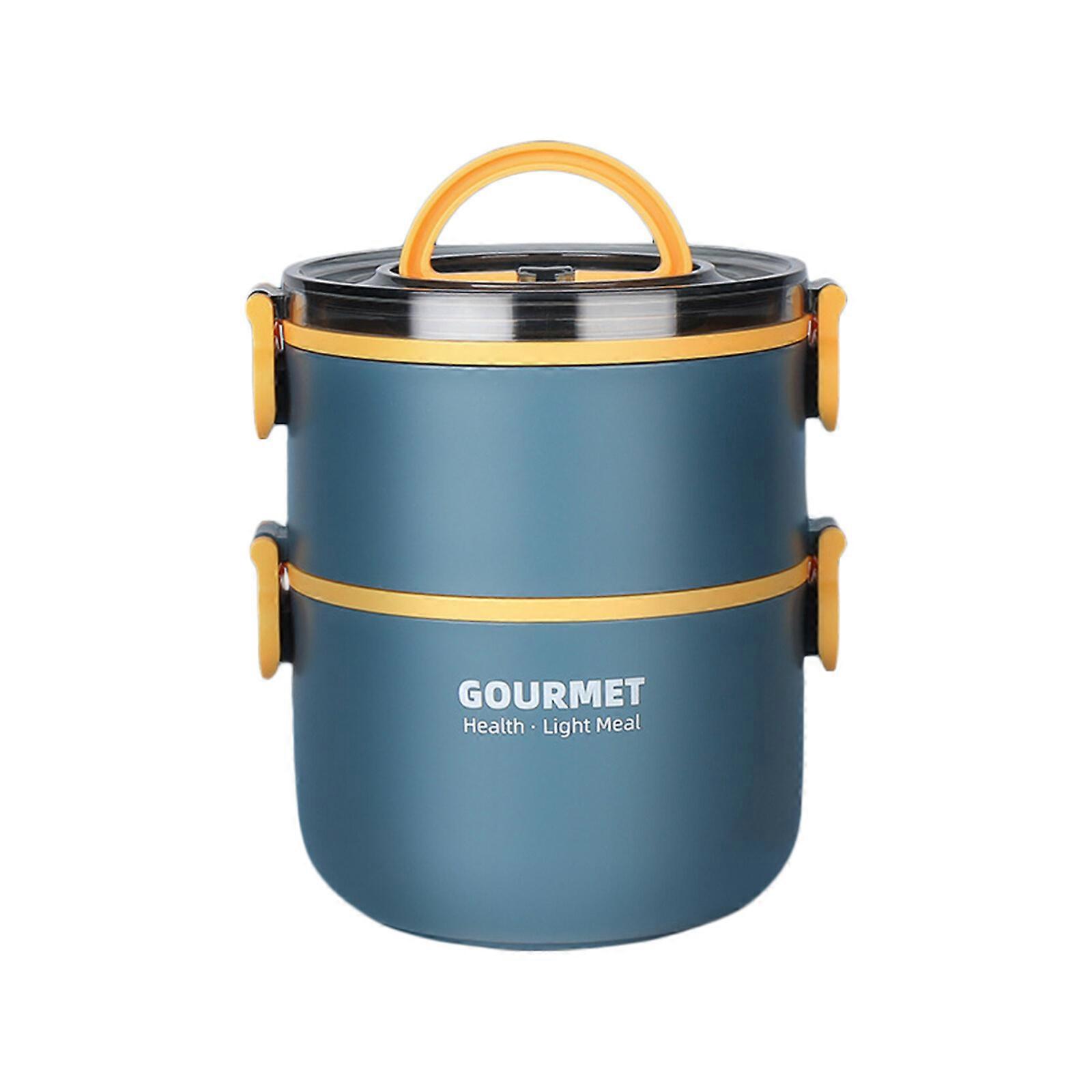 Insulated Lunch Box with Stainless Steel Thermos - Leakproof Hot Food Container and Soup Flask - Thermal Case for Work and School