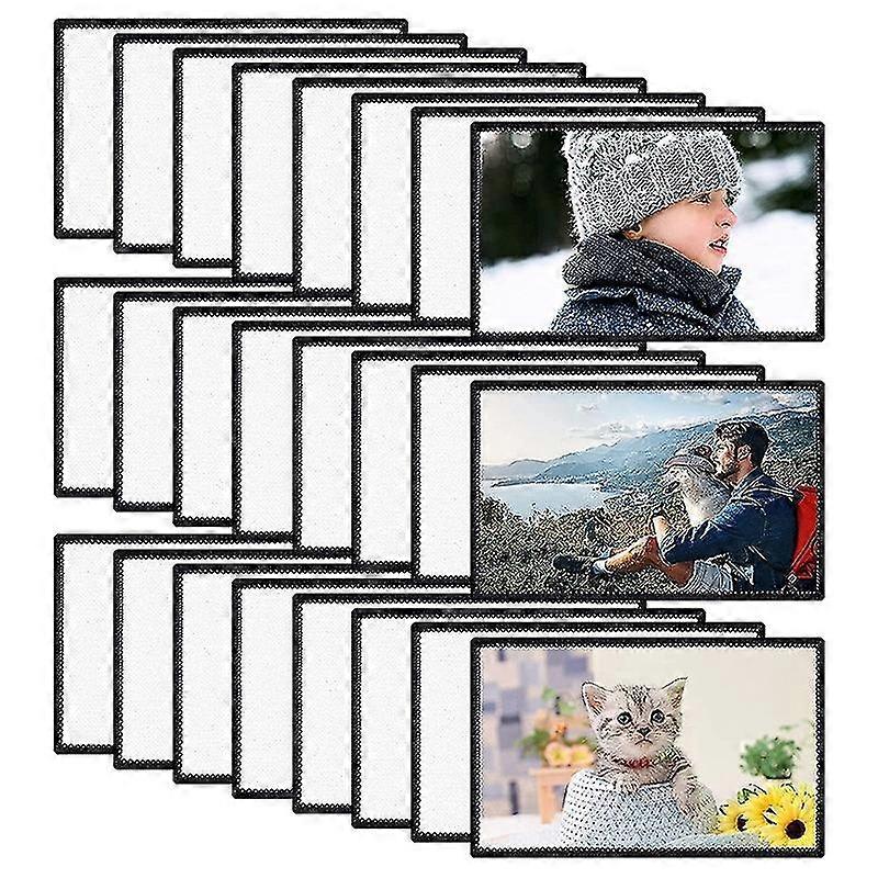 24 Pcs Sublimation Patch Blanks Fabric Iron-on Patches Sublimation Blanks, Blank Patch Fabric Repai