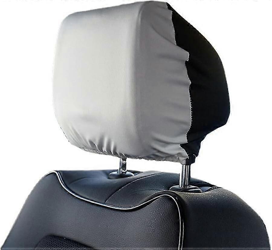 חבילה של 4 כיסויי משענות ראש עמידים בפני אבק, ניתנים לכביסה, נשלפים אוניברסליים לאביזרים למושבי רכב, שחור