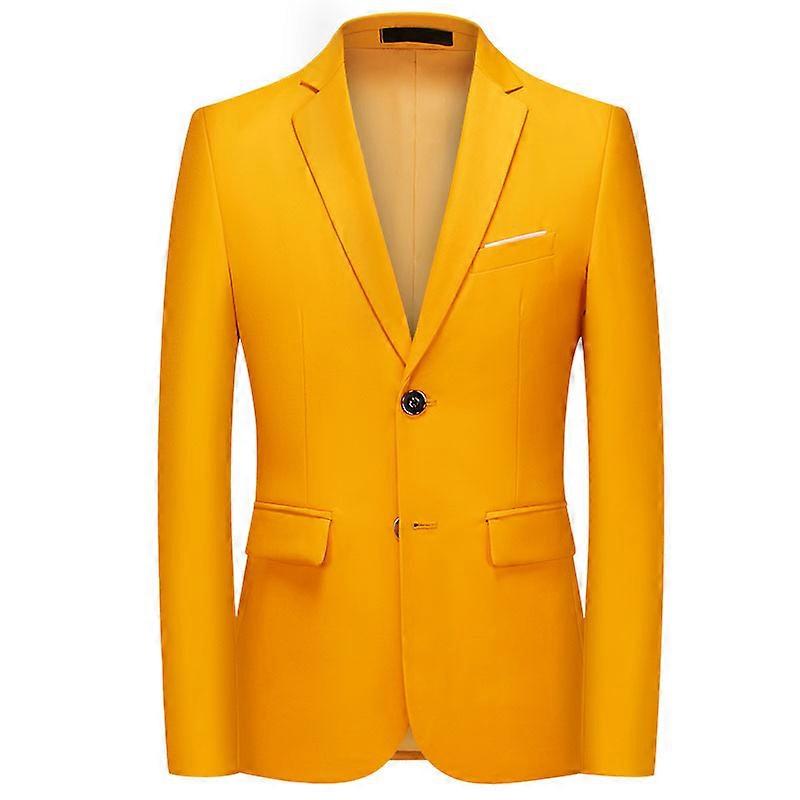 Men's Business Blazer Solid Slim Fit Jacket