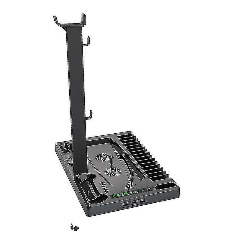 Charge For Ps5 Host Cooling Base Disc Ps5 Handle Double Seat Charge Headphone Stand Battery Charge