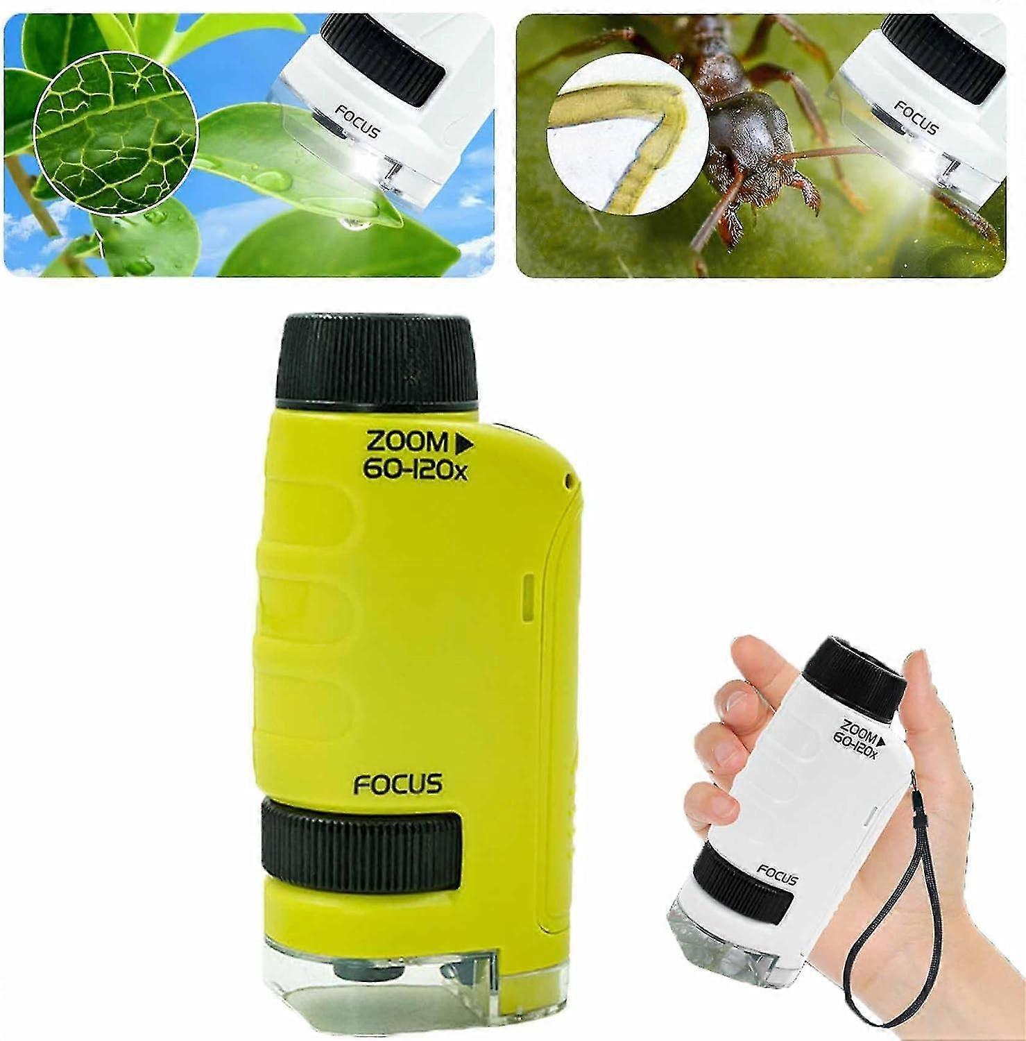 Mini Labsters Miniscope Kids,mini Labsters Portable Microscope,pocket Microscope Handheld, Miniscope Portable Microscope Kids Minilabsters