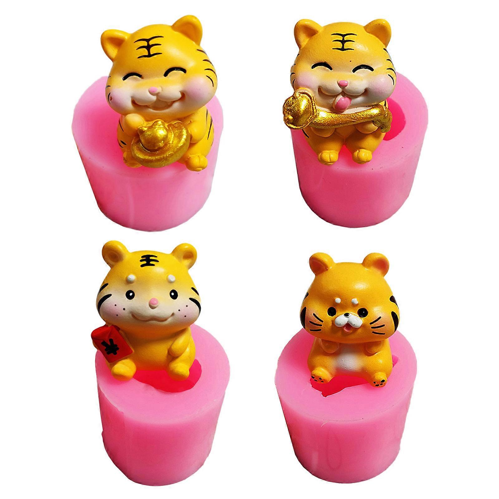 Multifunction Aromatherapy Candle Silicone Mould Tiger Mold Desktop Decorations