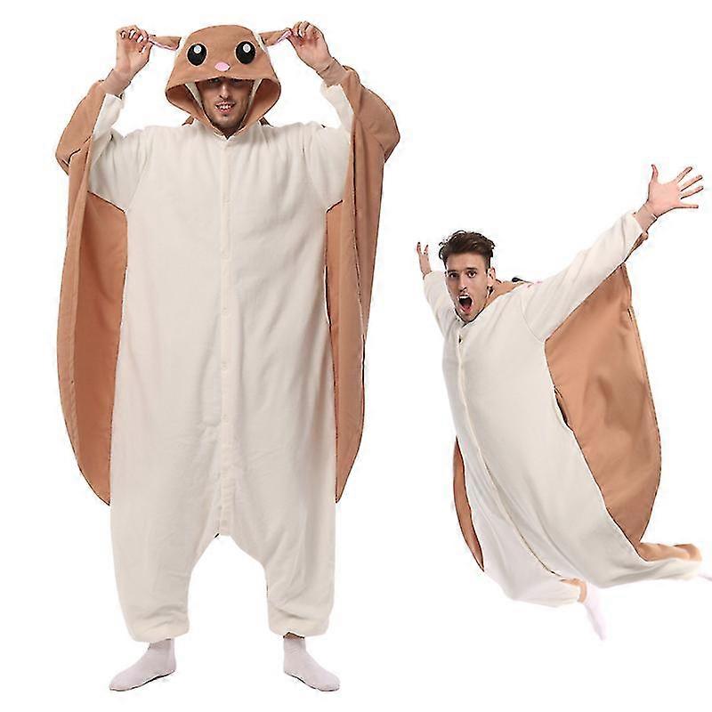 Eleimos Halloween Flying Squirrel Onesie For Women Men Adult