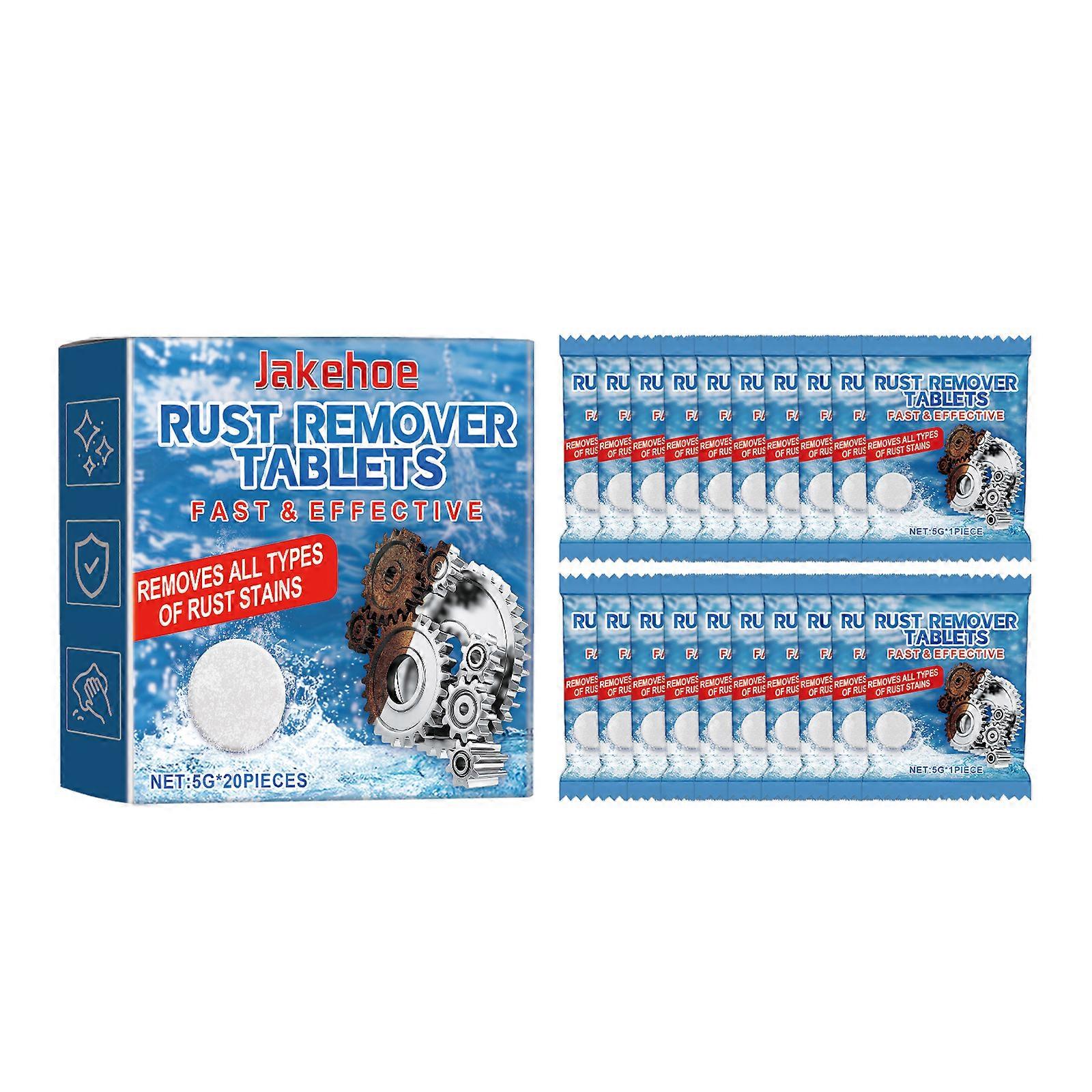 Rust Cleaning Effervescent Tablets - Multi-Purpose Metal Decontamination with Peppermint & Lemon Extracts