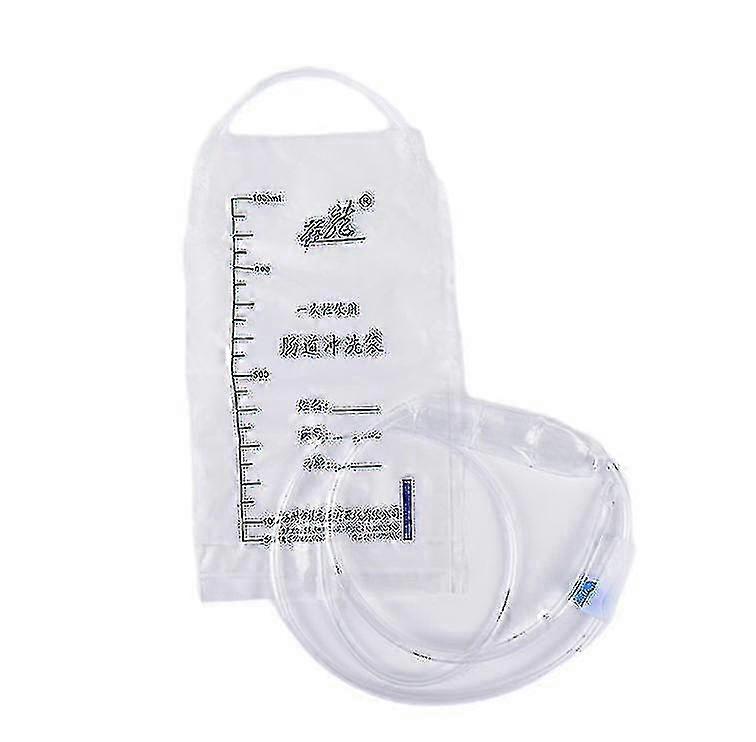 Disposable 1000ml Enema Bag - Colonic Douche Cleansing Kit