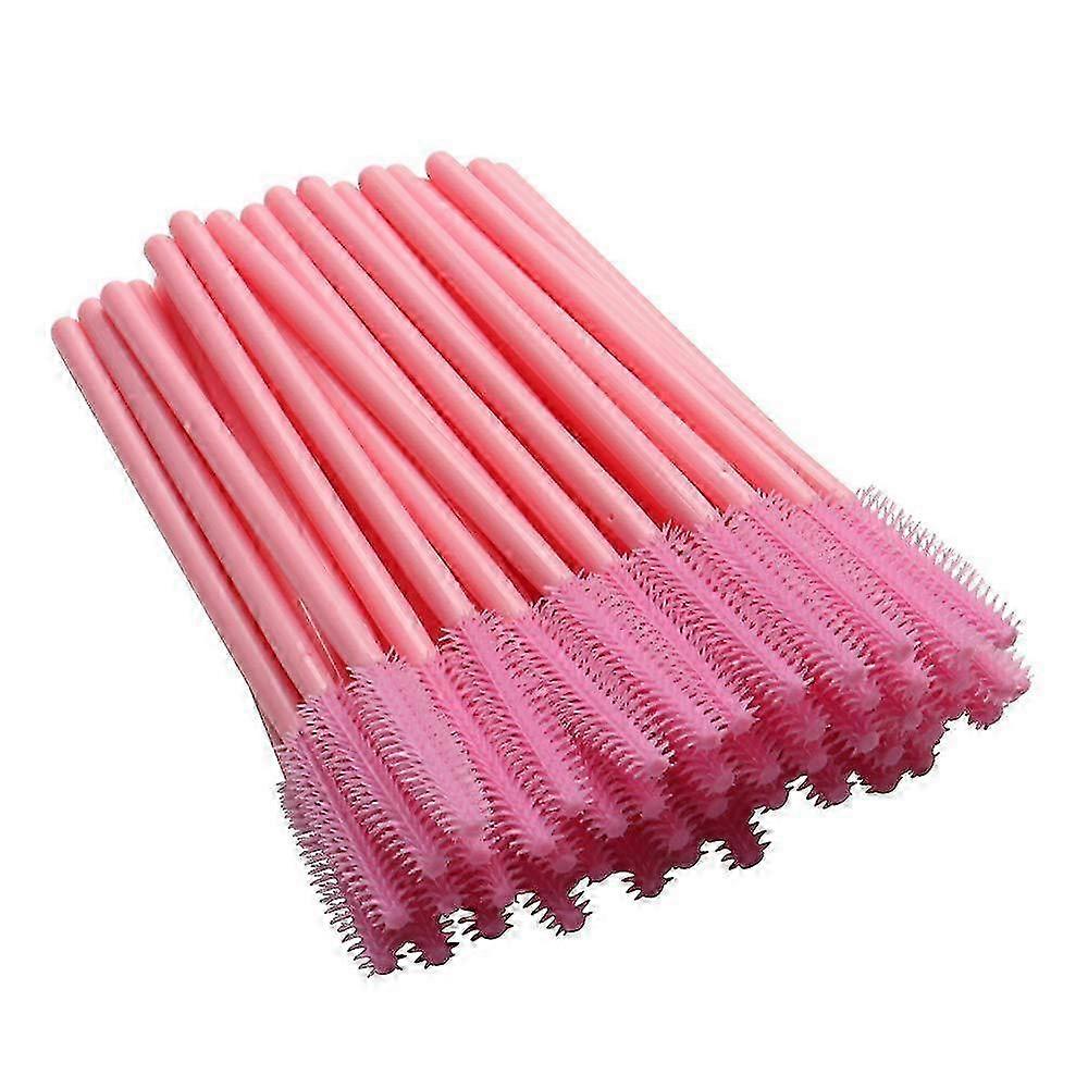 100 Pieces Disposable Silicone Mascara Applicator Brush Makeup Tool (B)