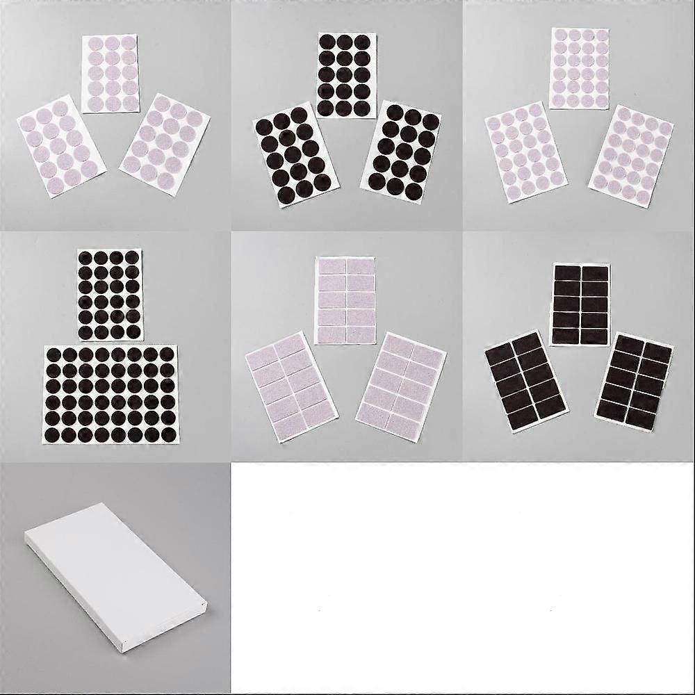 6 Sets 6 Styles Felt Furniture Pads for Table and Chair Mixed Color 151~155x103x2mm 1 set/style
