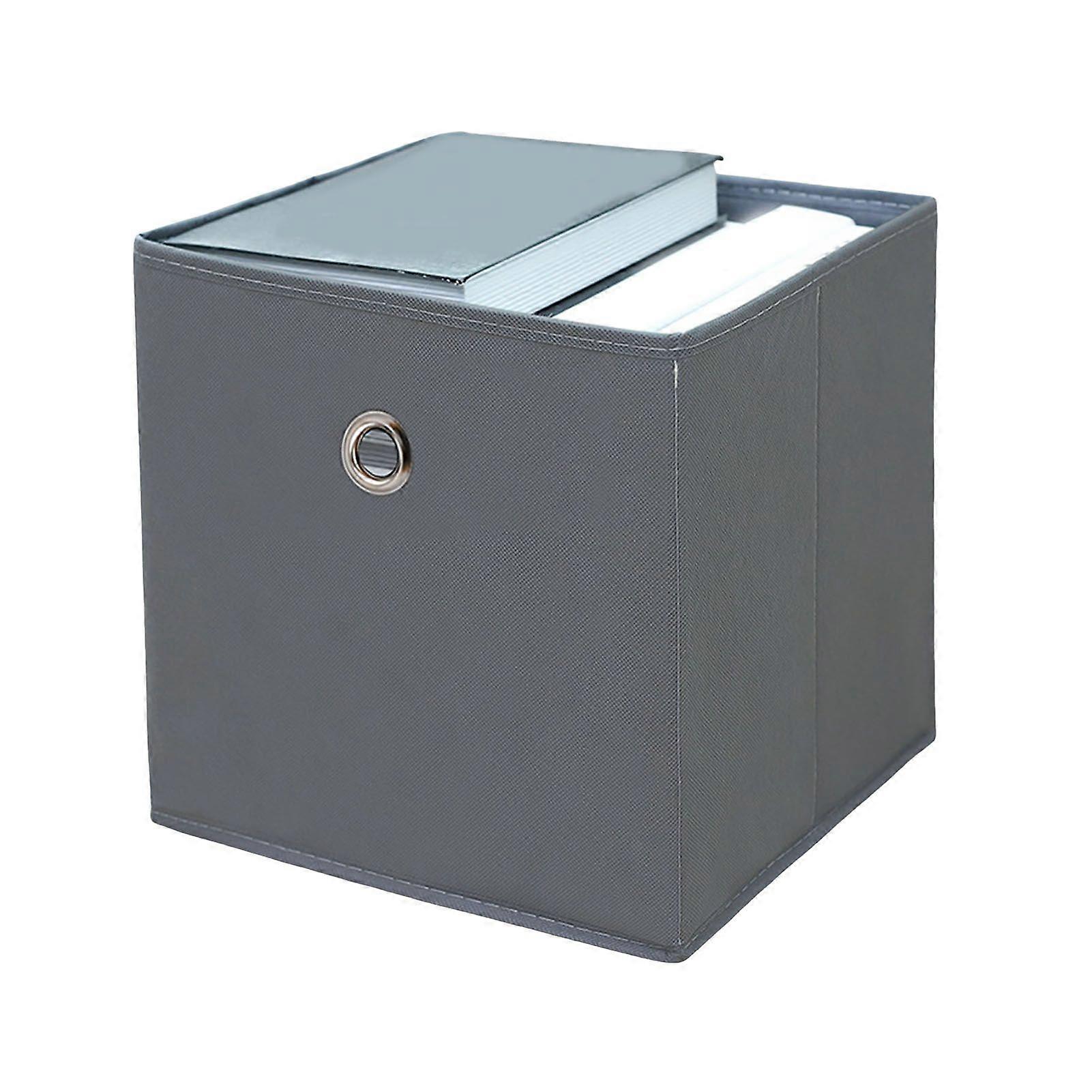 Foldable Storage Box with Handle Large Capacity Collapsible Design Space Saving Fabric Cube Storage Organizer