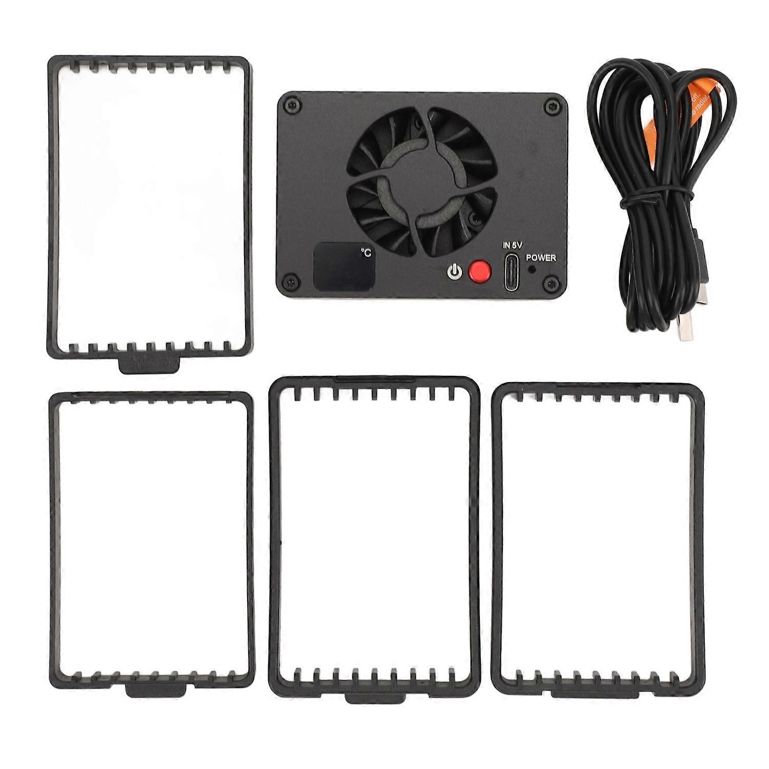 Camera Cooling Fan with Temperature Display Unisex Semi Conductor Quiet Camera Cooling System for A7