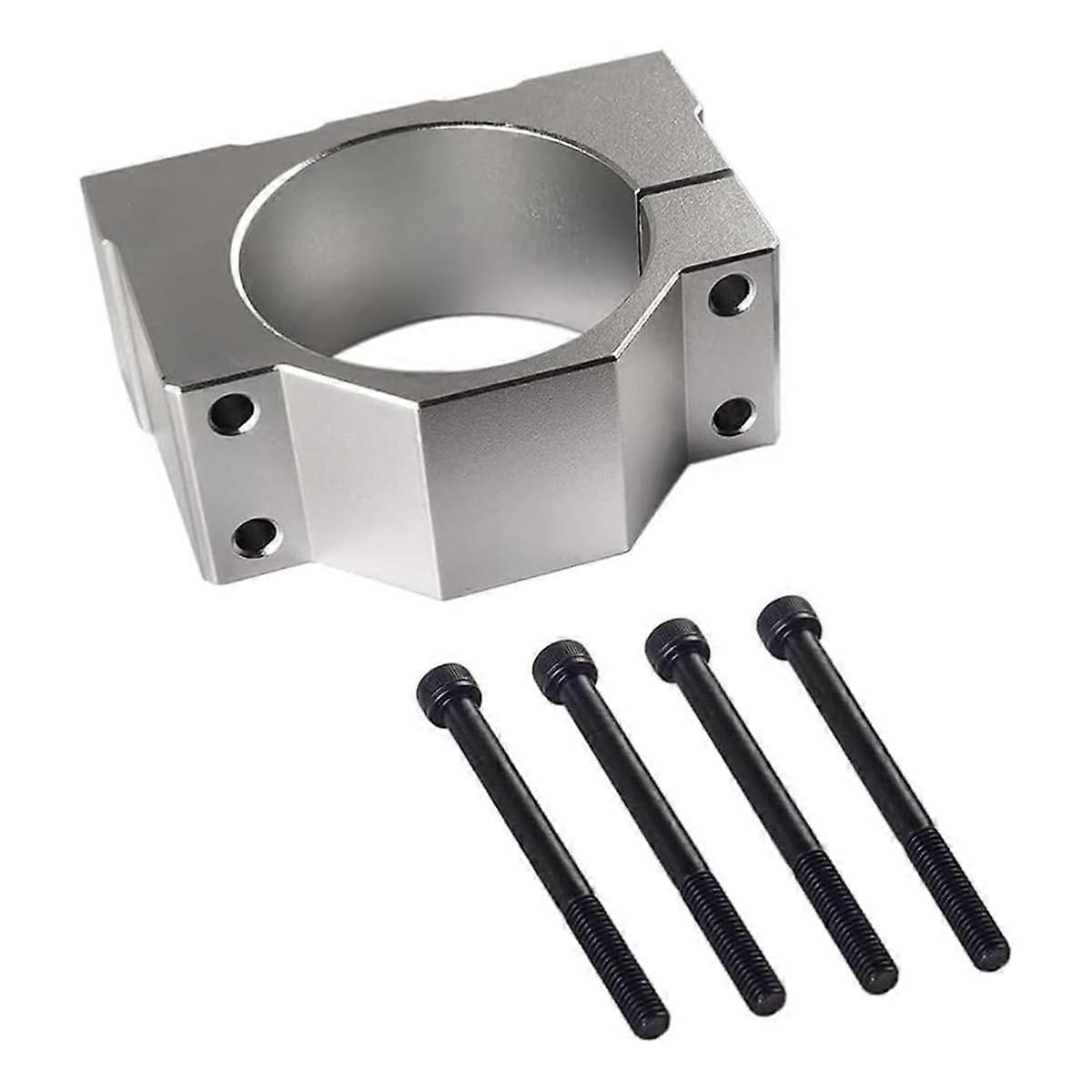 65mm Spindle Clamp Motor Bracket, Aluminum Bracket Clamp with 4 Screws for CNC Engraving Machine Mo