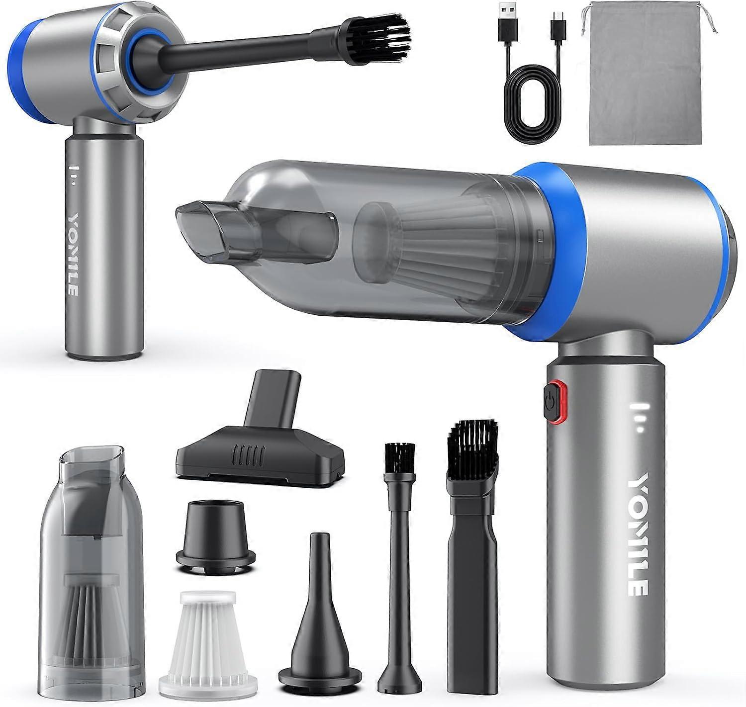 2 in 1 Mini Vacuum Cleaner, 21000PA Powerful Design for Car and Office Cleaning
