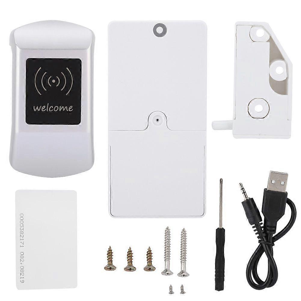 Smart Digital Induction Lock Electronic Cabinet Lockers Lock Sauna Spa Gym (Silver)