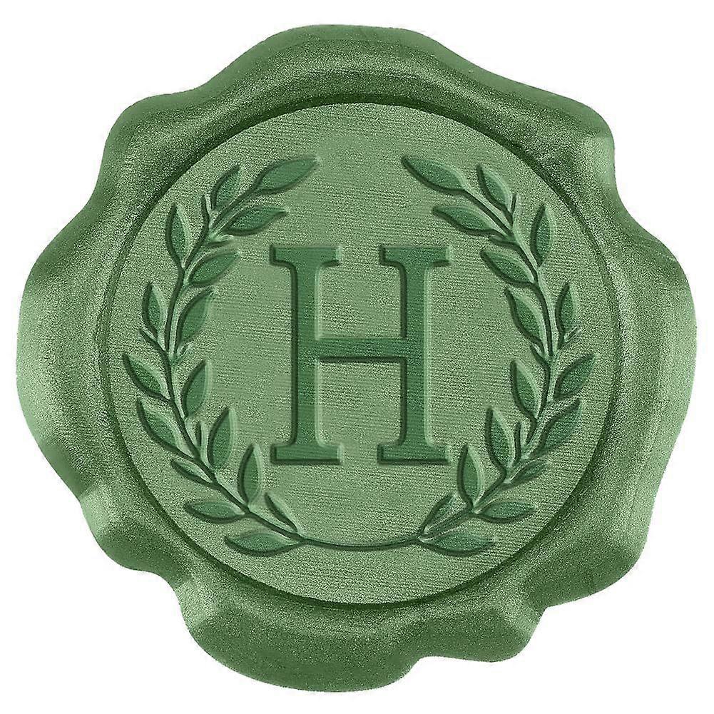 50Pcs H Leaves Wreath Wax Seal Stickers Envelope Seal Stickers Wedding Invitation Envelope Seals Self Adhesive Stickers for Party Invitation Wrapping
