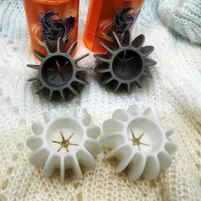 Tvättbollar, 10-pack (vit och grå), 3,9*2cm