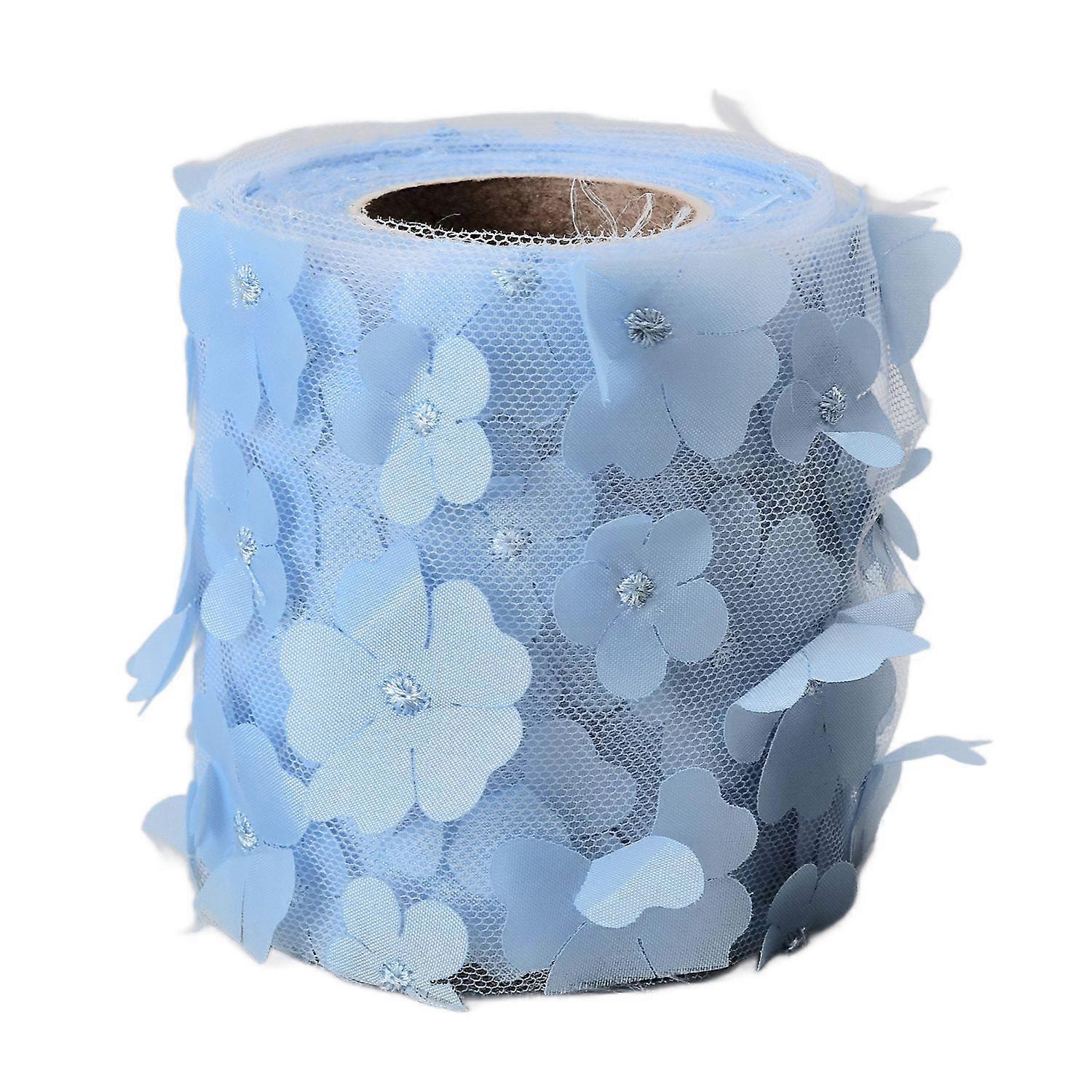 Flowers Tulle Rolls 8cm 10yd Exquisite Bright Beautiful DIY Flexible Wide Application Tulle Roll Spo