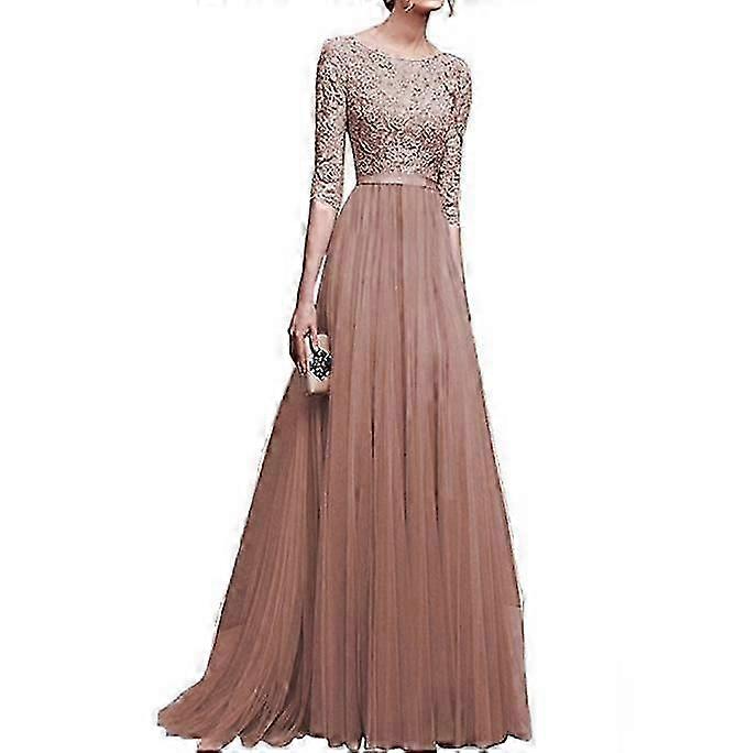 Γυναικεία Floral Lace Bridesmaid Maxi Φόρεμα