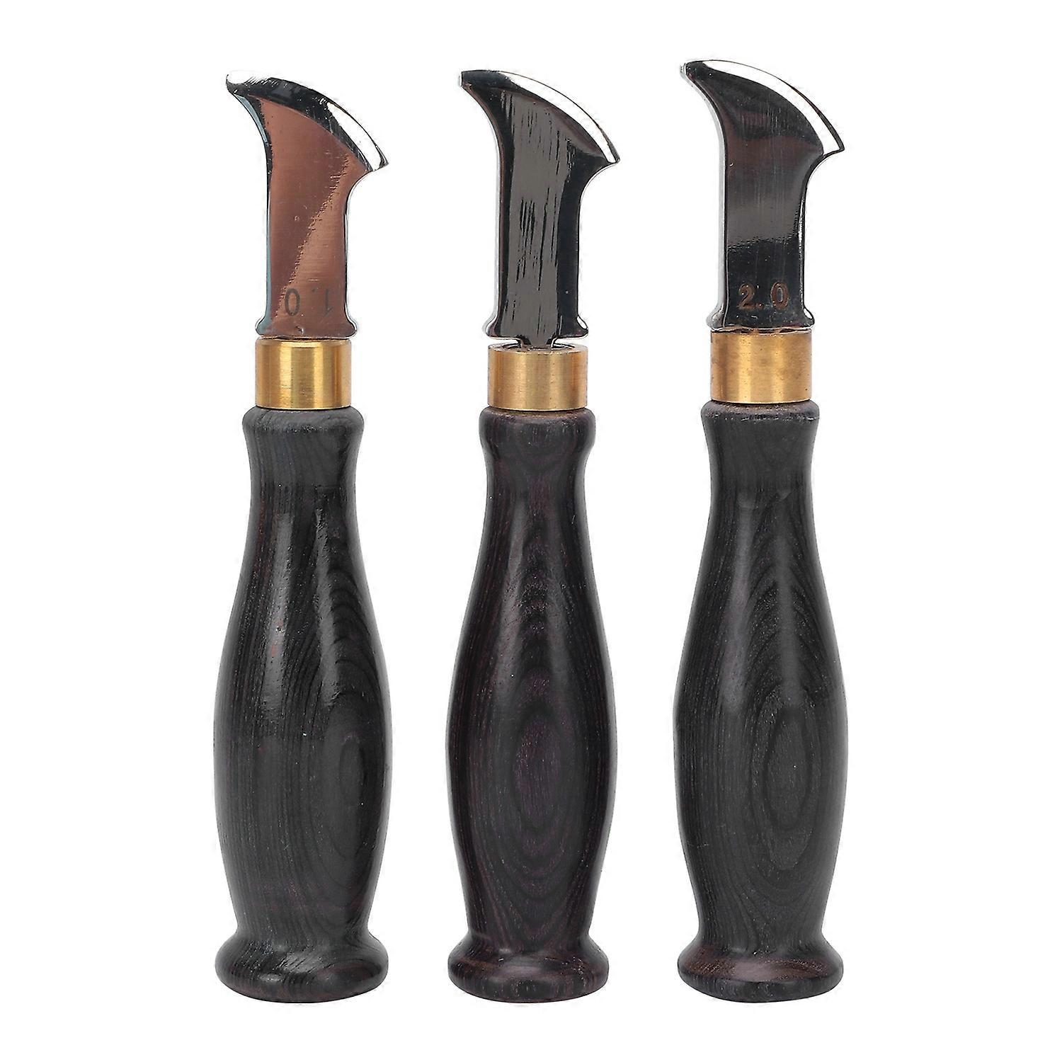 Leather Edge Creaser DIY Leather Tool Stainless Steel Shallow Round Crimping Tool for Beginners Prof