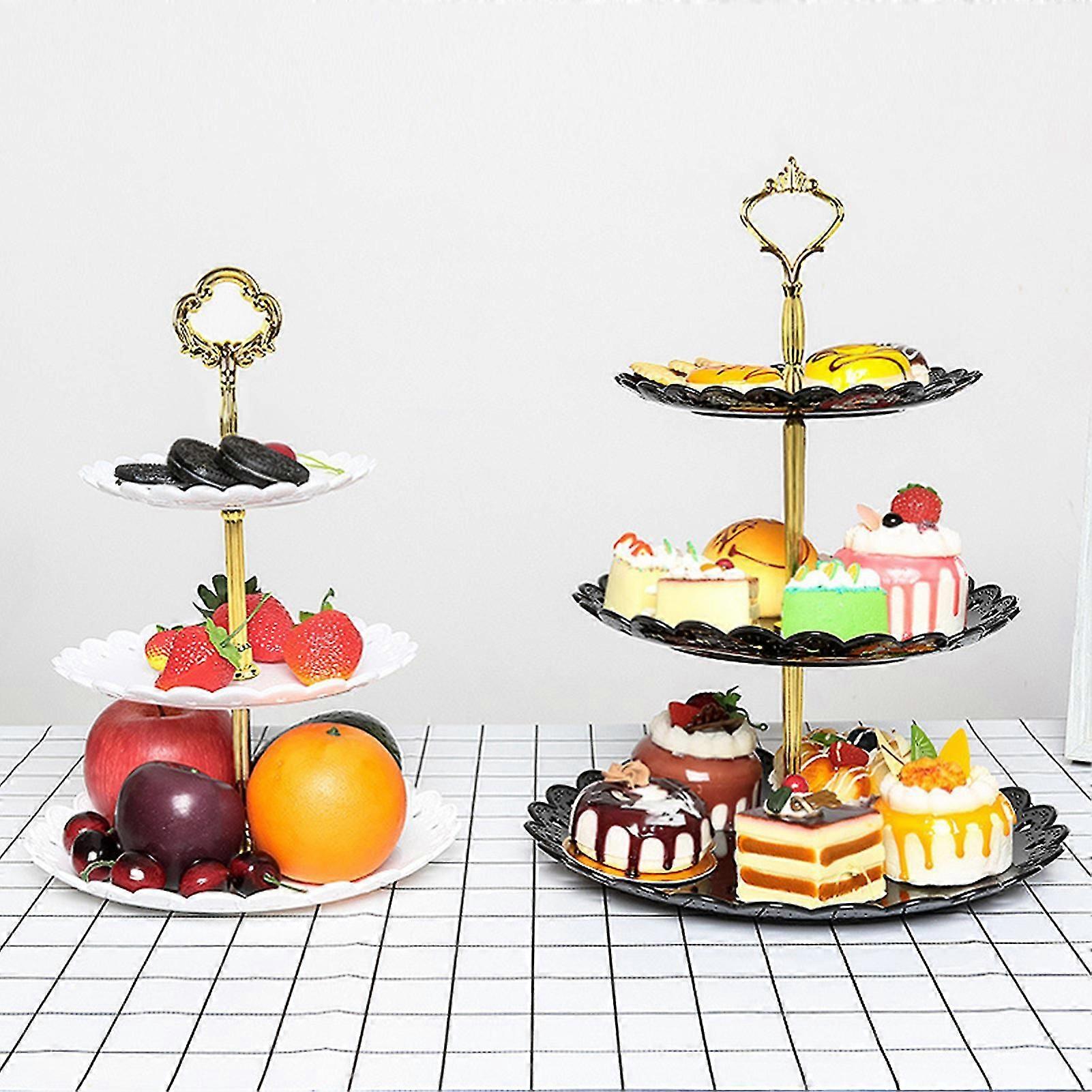 Cake Stand Three-layer Multi-purpose 4 Colors Cake Rack Stand for Wedding