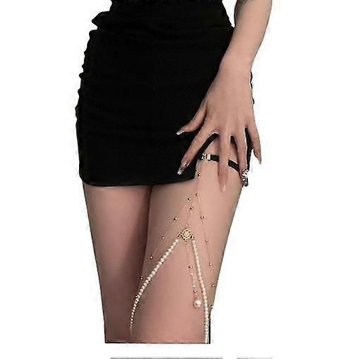 Women's Multi-layer Pearl Leg Chain