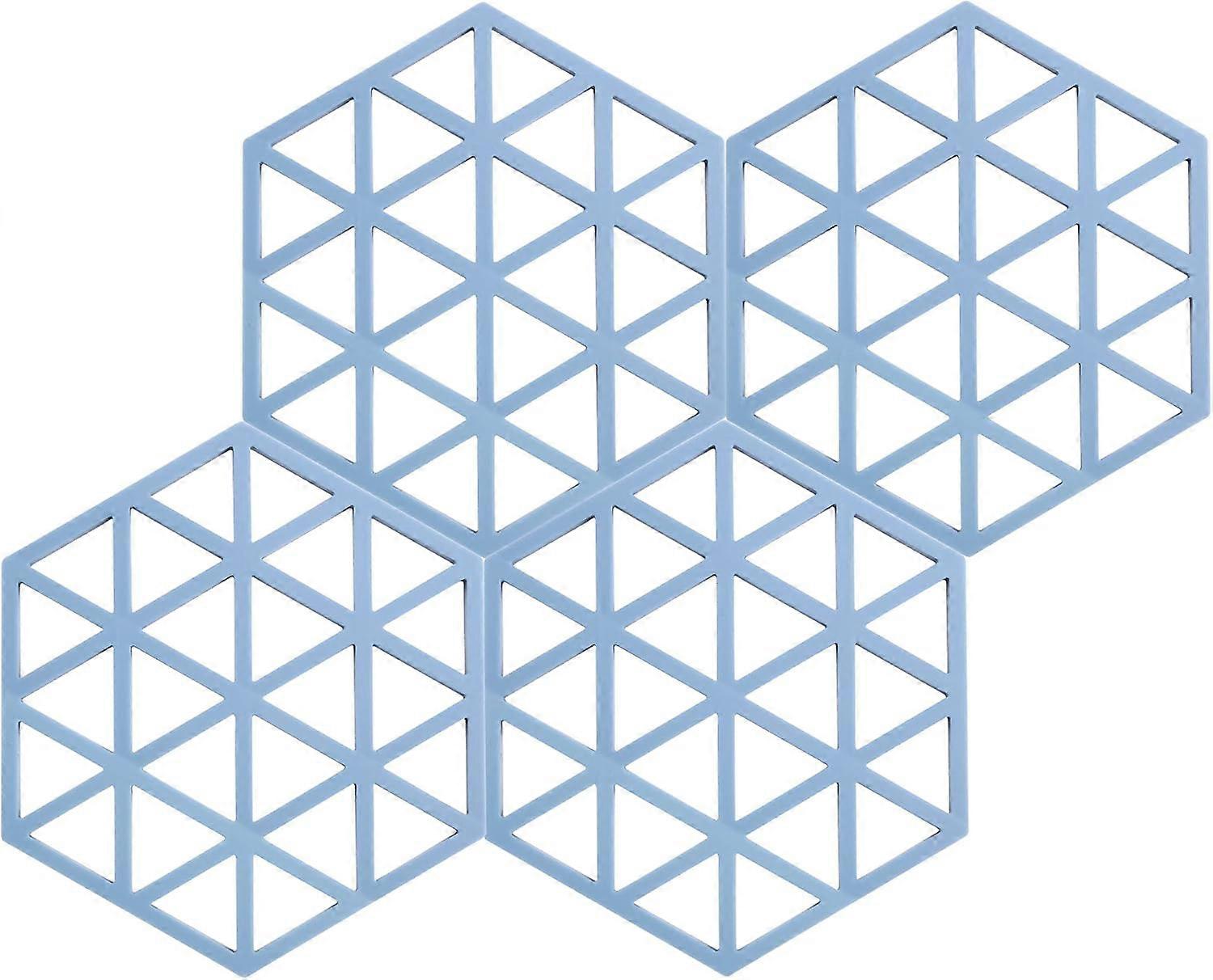 Blue Pot Protection Silicone Trivet Protect Kitchen Surfaces