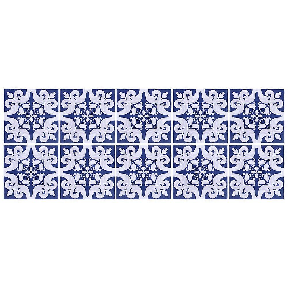 10 Pack Floor Wall Tile Stickers for Kitchen Bathroom Decoration