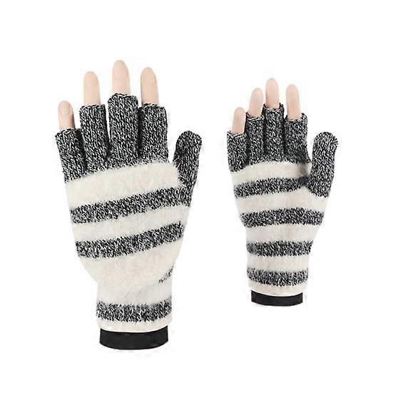 High Elasticity Fine Texture Mittens Great Thermal Knitted Fabric Convertible Flip