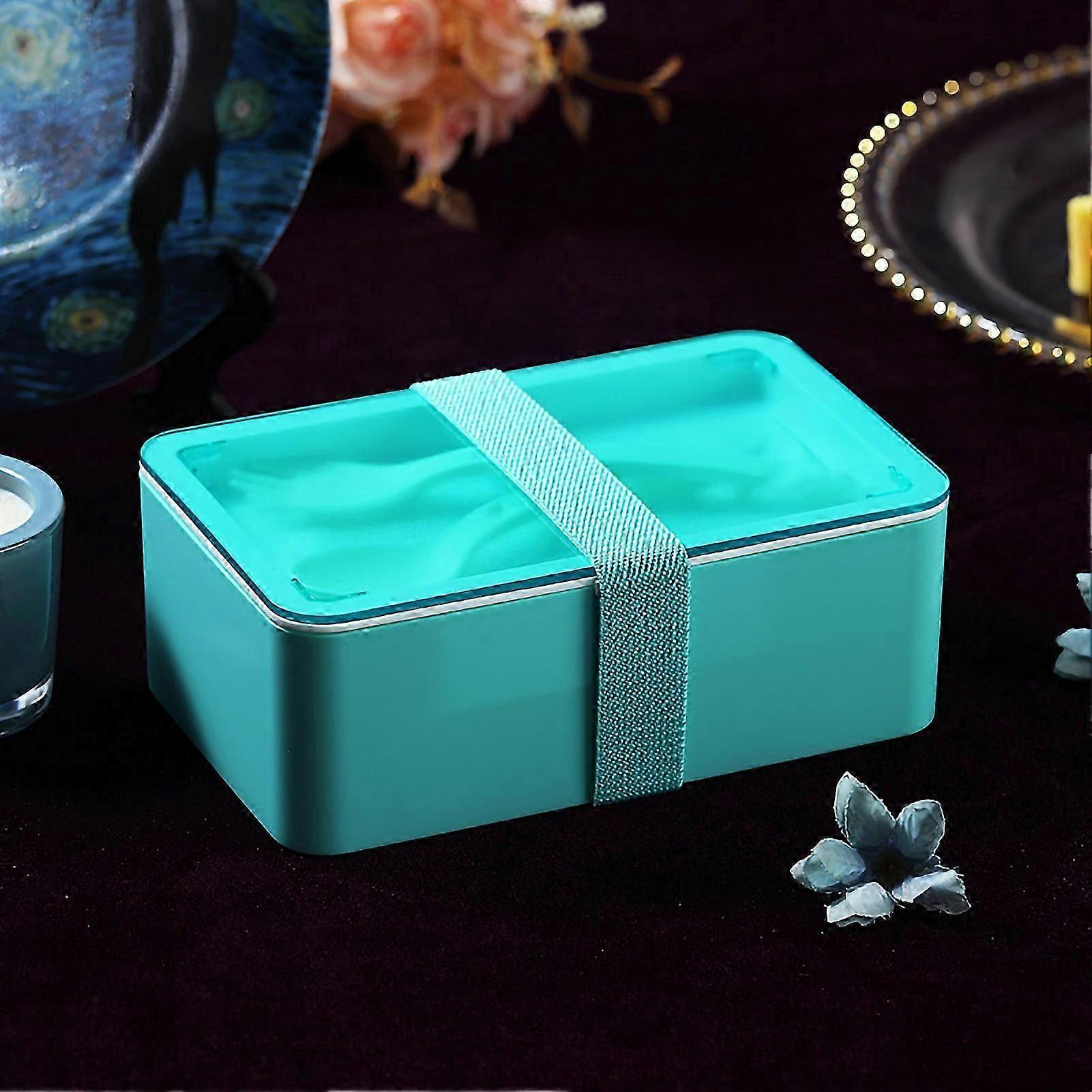 Lunch Box Rectangular Portable Partition Sealed Convenient Lunch Bento Box for Worker Student Office Workers_-dy