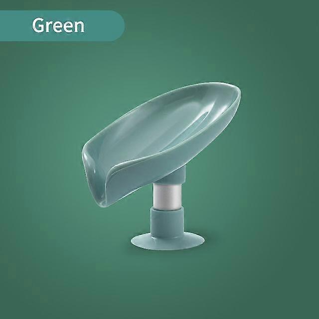 Leaf Shape Soap Box Drain Soap Holder Box Bathroom Shower Soap Holder sponge Storage Plate Tray Bathroom Supplies Bathroom Gadge