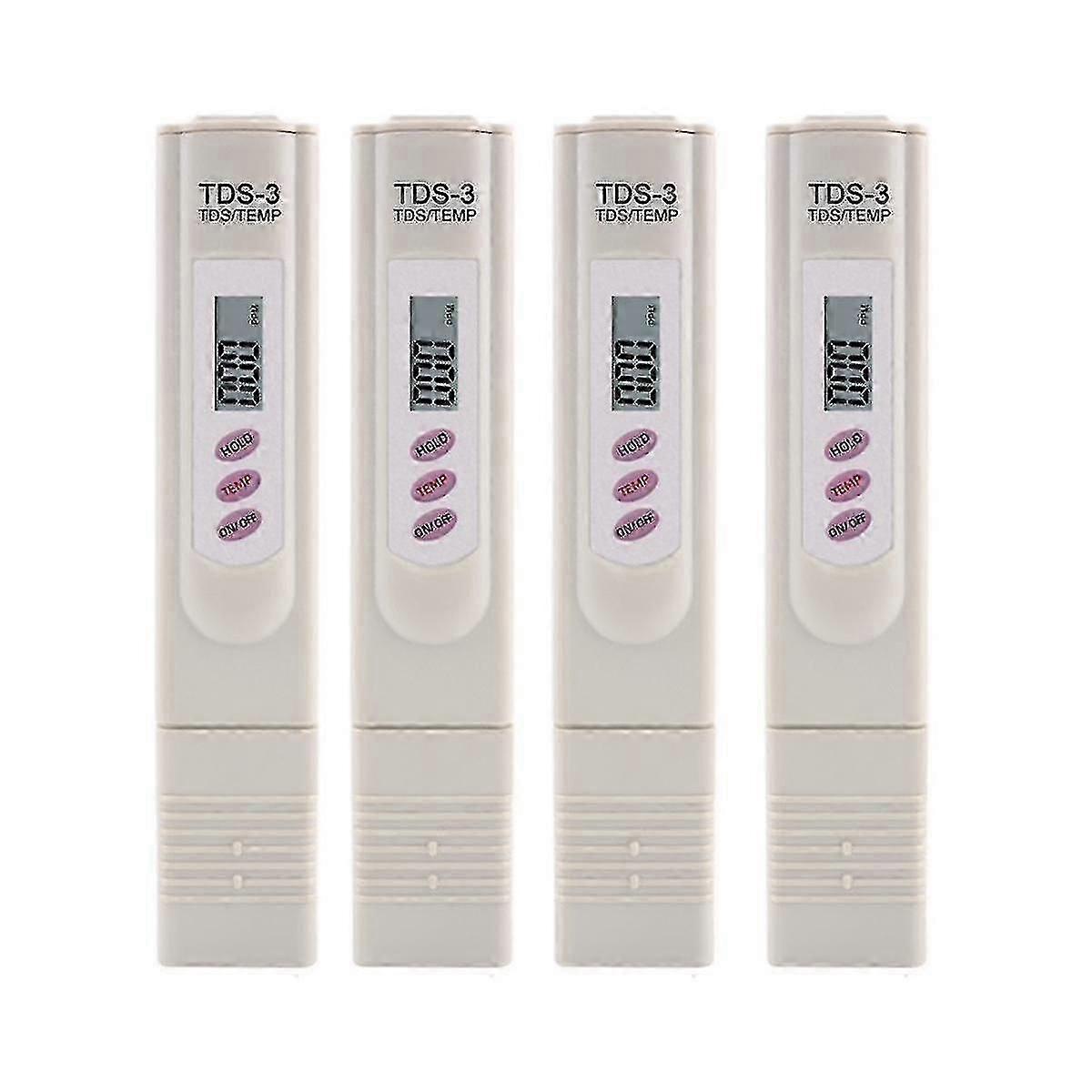 4 Pcs Tds Meter Water Quality Tester Filter Pen Testing Water Quality For Drinking Water /swimming XXF